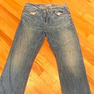 BKE Men's Light Blue Straight Jeans